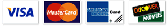 visa, master card, american express