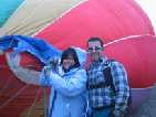 skydiver and his mom who came to watch him jump