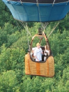 my friend Jim flying next to me, we love flying together