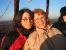 mother and daughter flying just for fun