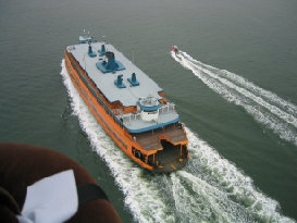 Staten Island Ferry headed to Manhatten Island